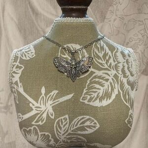 Chain necklace with death moth pendant
